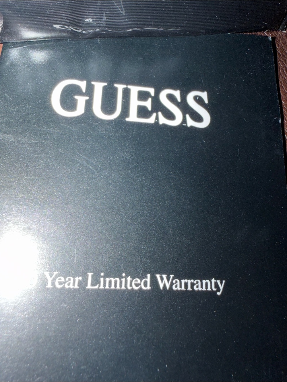 GUESS Unisex Watch w/Stainless Steel Links & Black Travel Pouch Retail $105 NWT - Picture 5 of 6